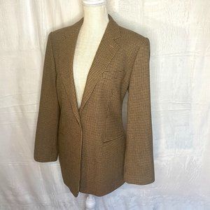 Giorgio Armani Houndstooth Borgo 21 Wool & Cashmere Blazer